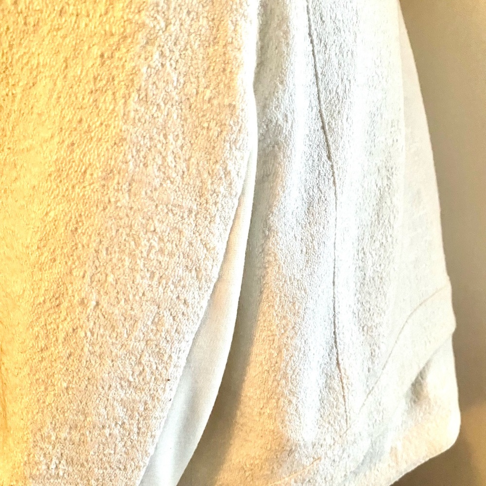 BCBG OFF WHITE BOSS Shirt zipper detail jacket Size Large - Picture 5 of 6